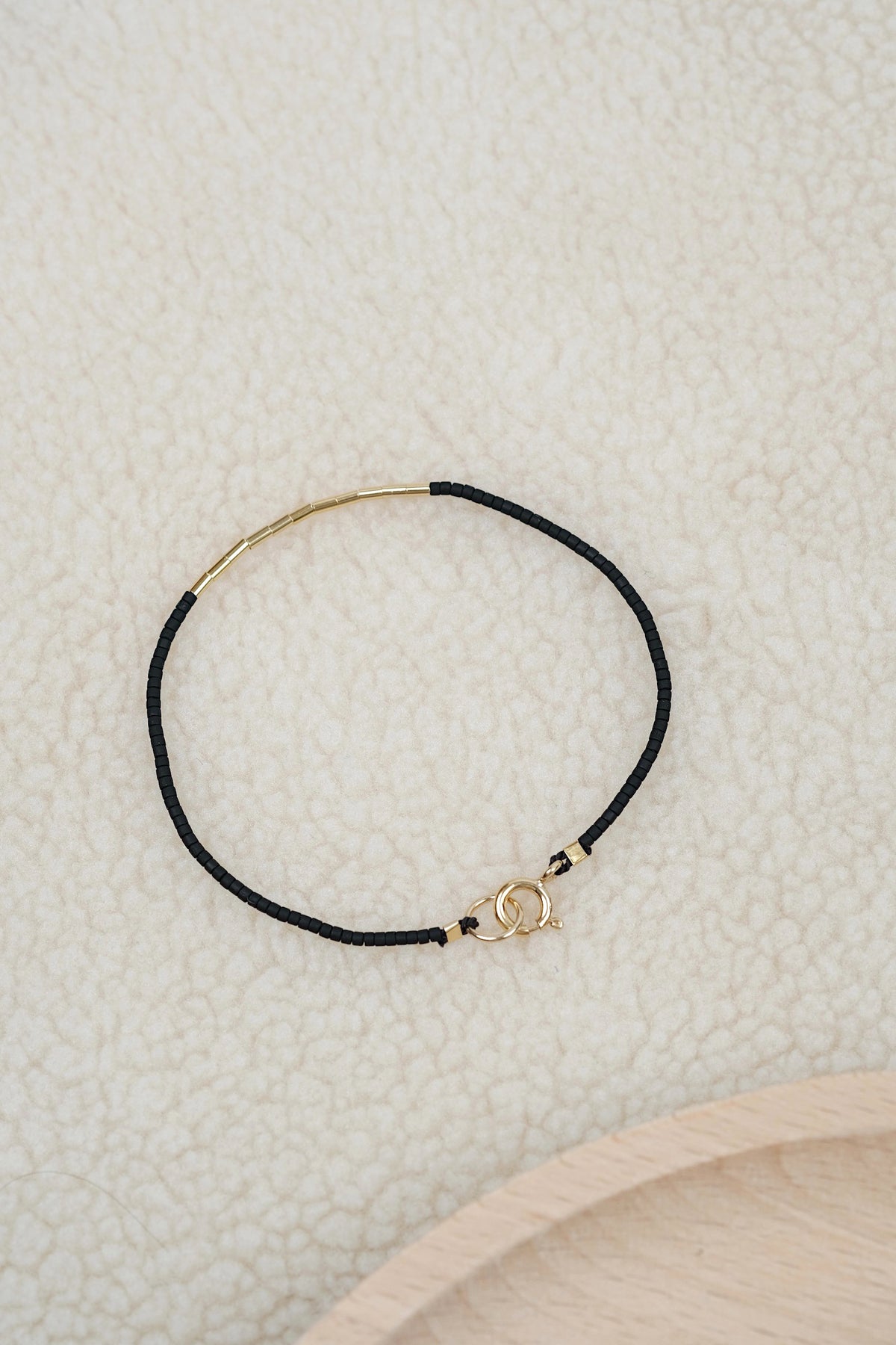 Echtgold Armband SIREN - schwarz