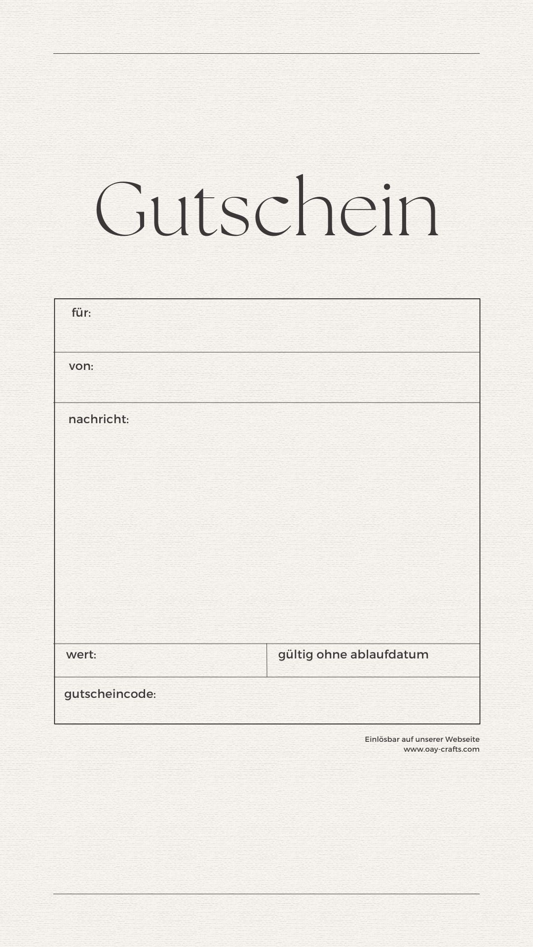 E-Gutschein