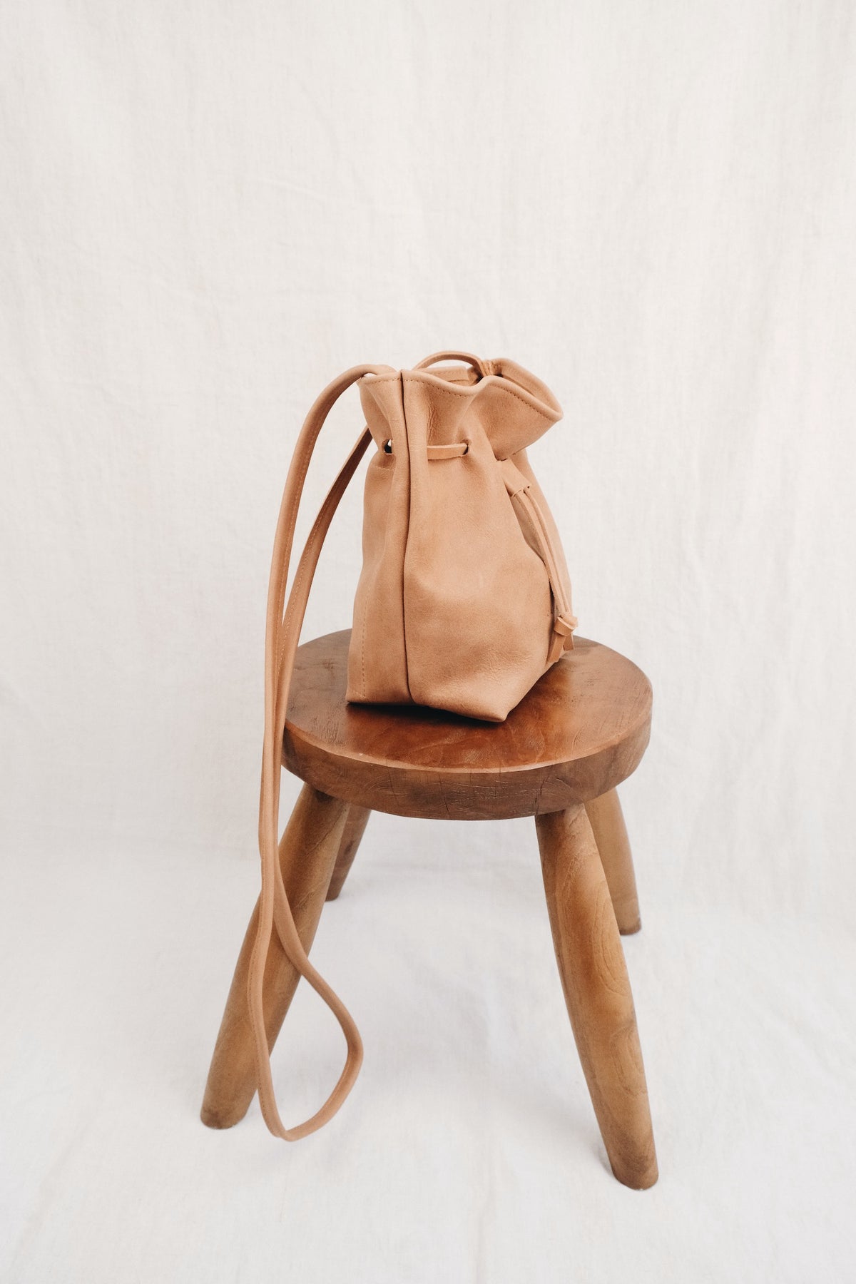 Bioleder Bucket Bag ULAH - schwarz