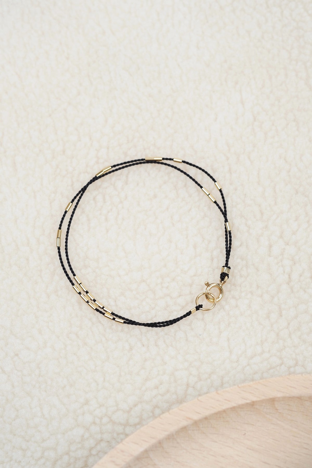 Echtgold Armband SHIFT - schwarz