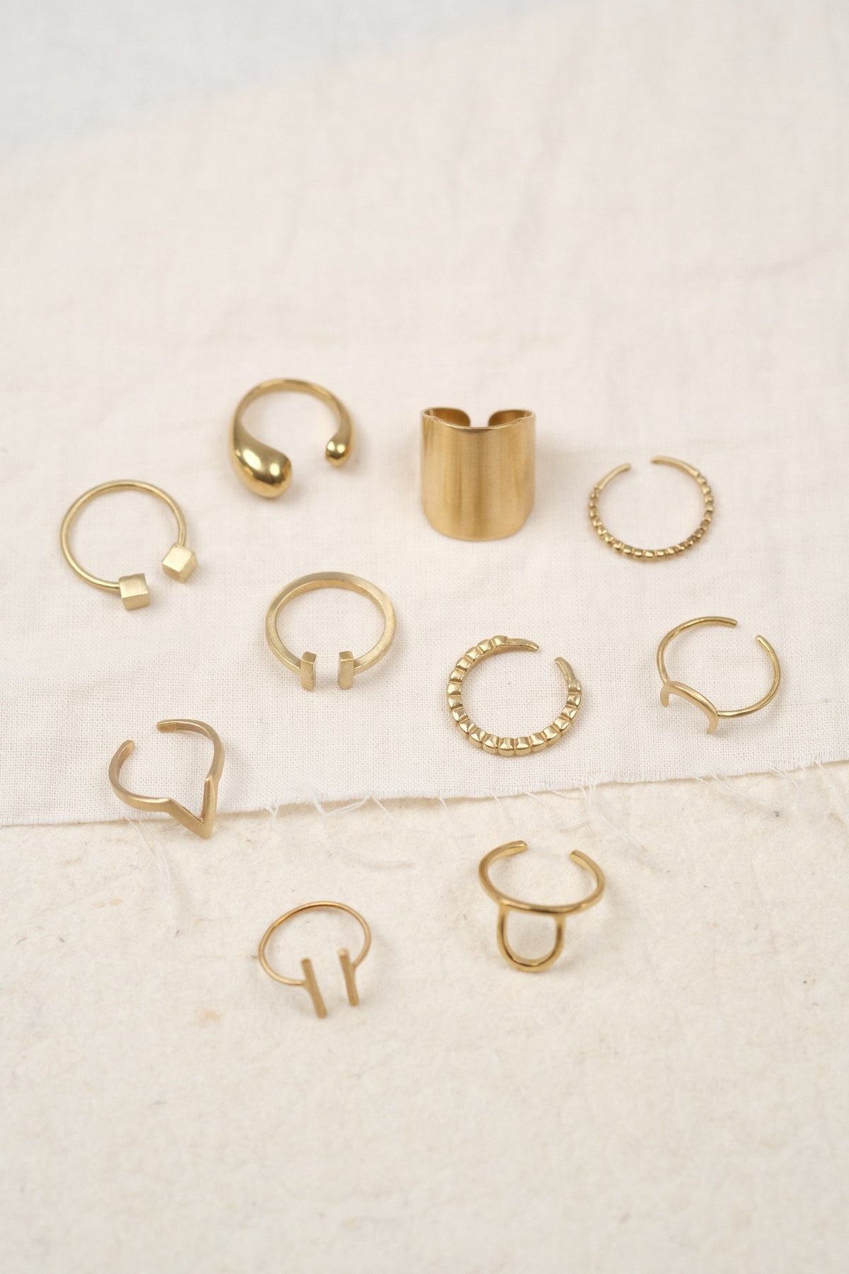 Breiter Messing Ring