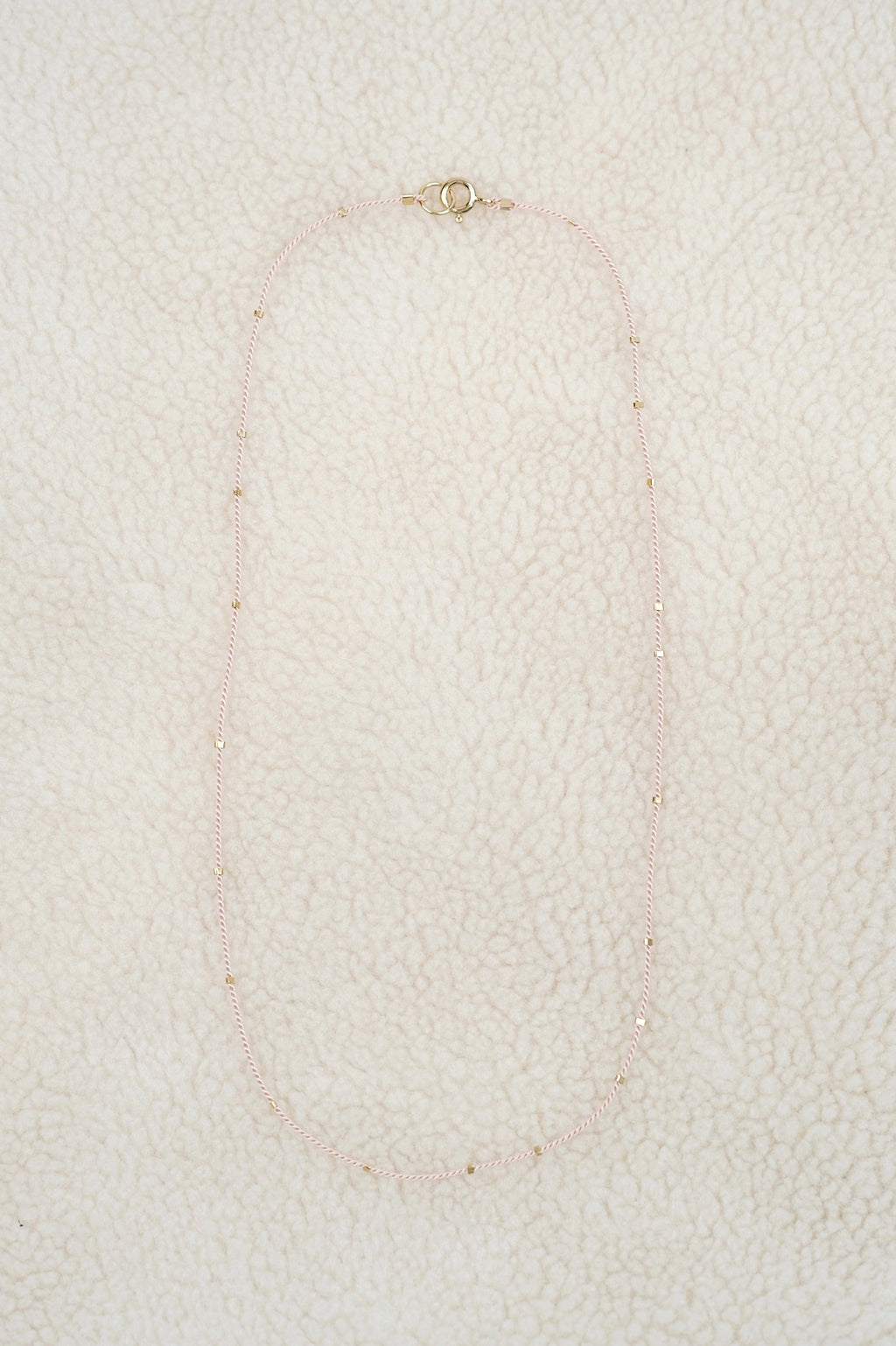 Echtgold Halskette STARDUST - hellrosa