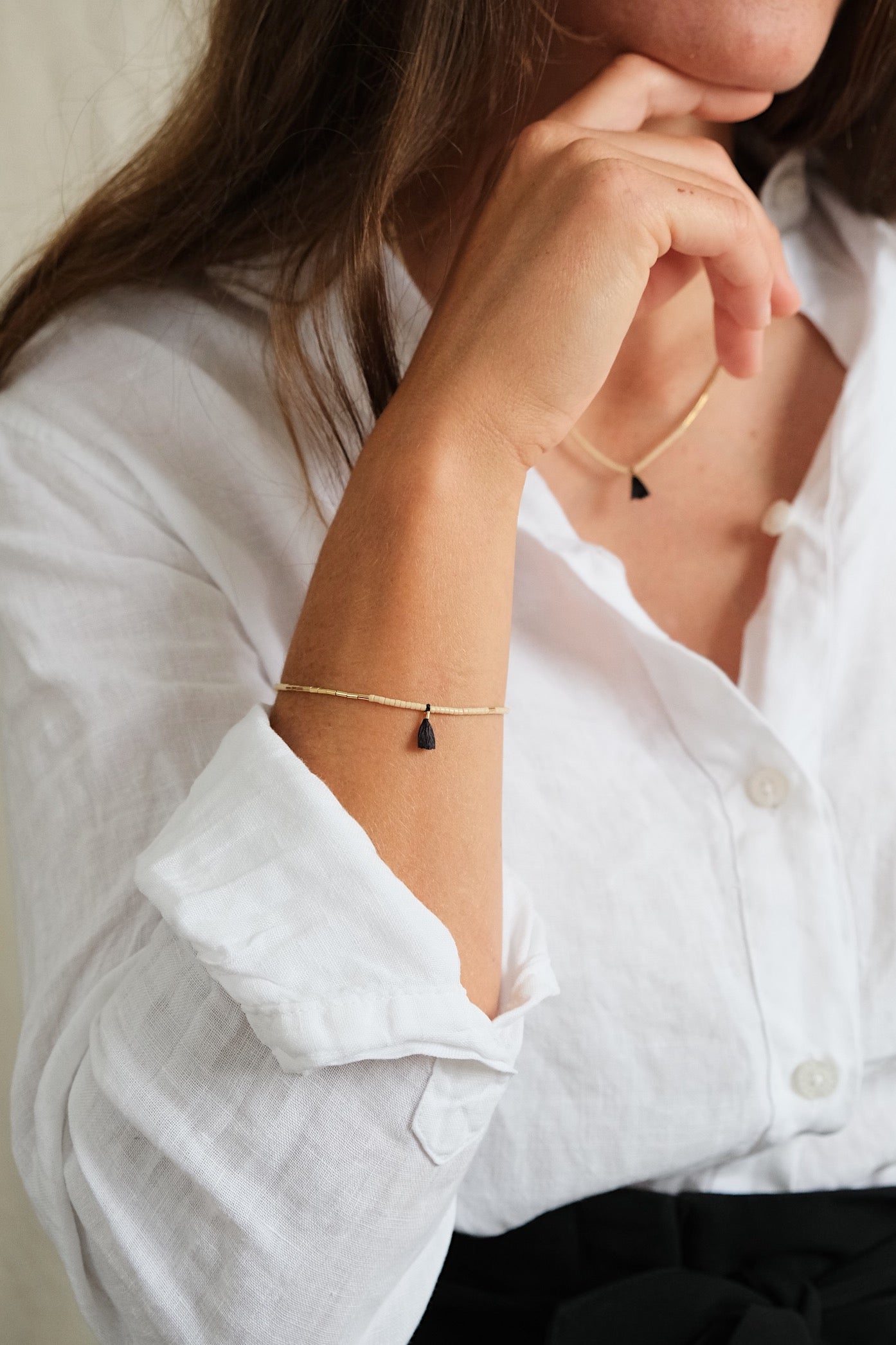 Echtgold Armband TASSEL