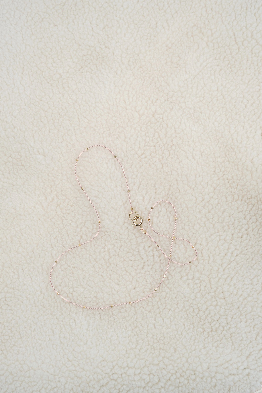 Echtgold Halskette STARDUST - hellrosa