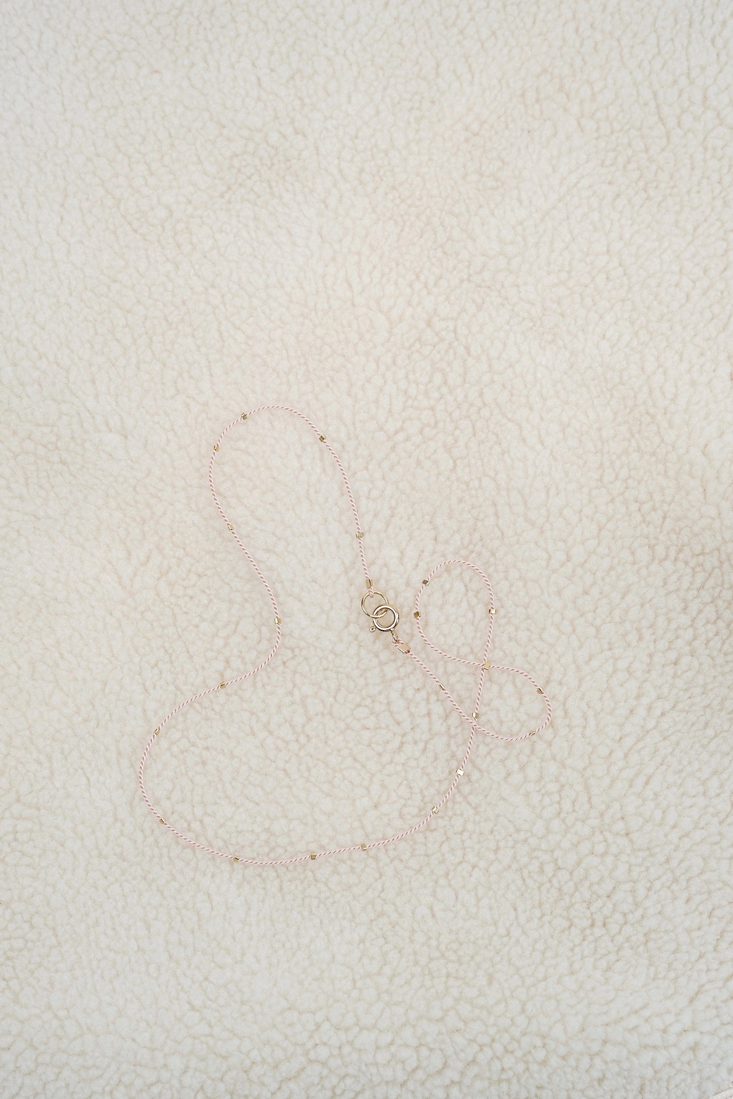 Echtgold Halskette STARDUST - hellrosa