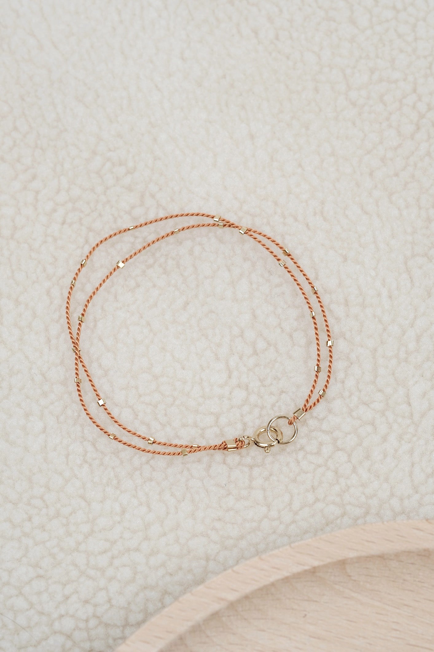 Echtgold Armband STARDUST - rostorange