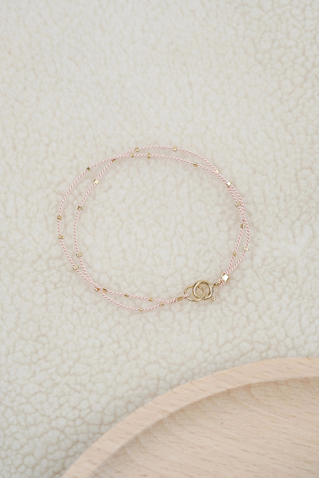 Echtgold Armband STARDUST - hellrosa