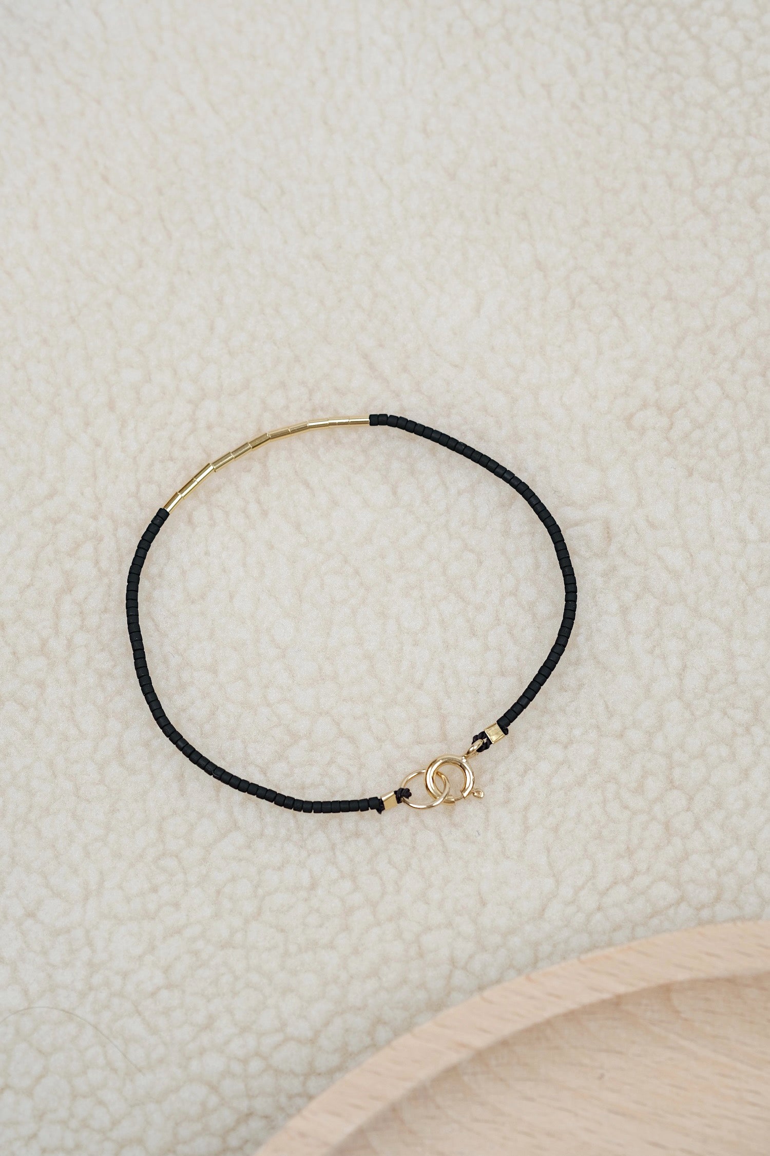 Echtgold Armband SIREN - schwarz