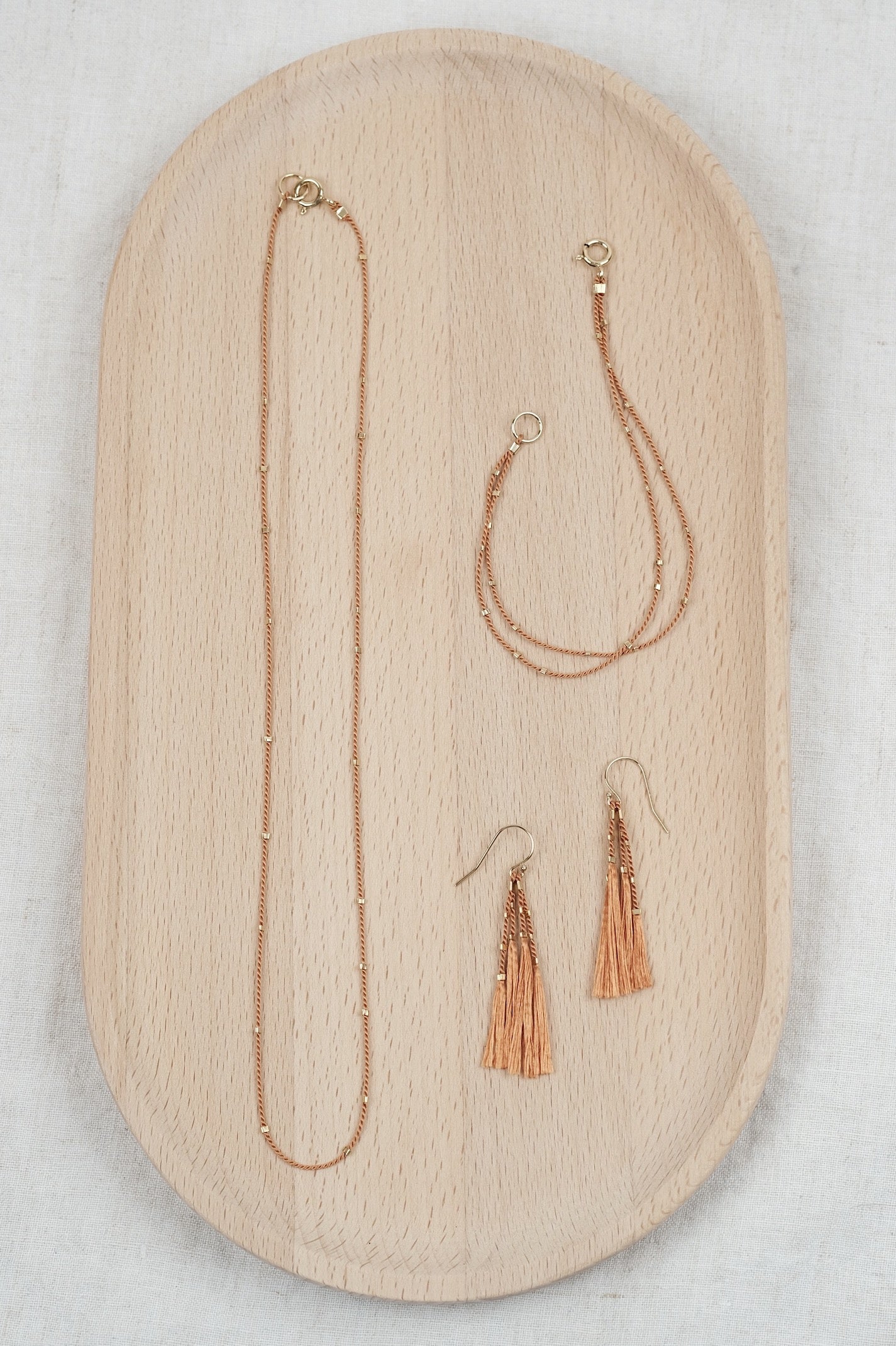 Echtgold Armband STARDUST - rostorange