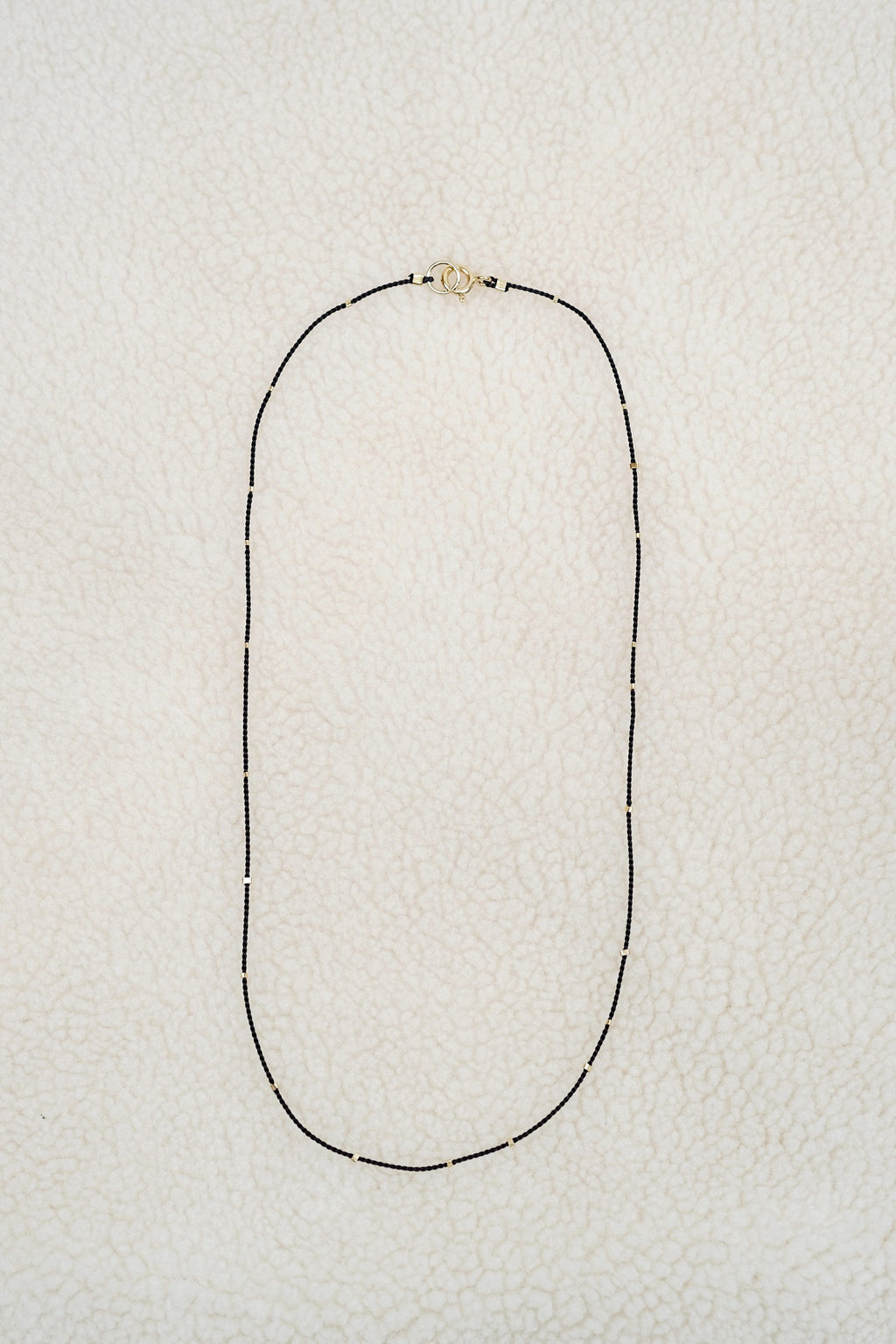 Echtgold Halskette STARDUST - schwarz