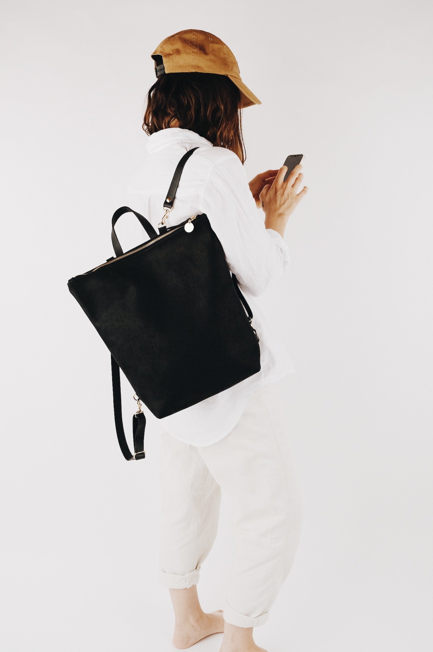 Backpack HULO | Black leather