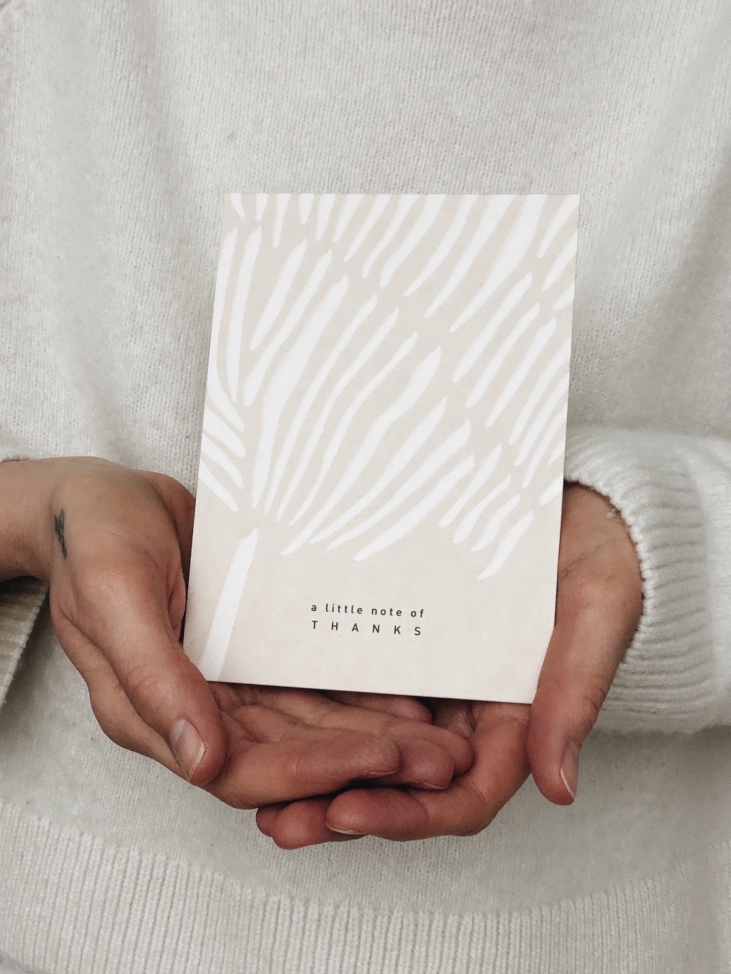 Postcard - A LITTLE NOTE OF THANKS