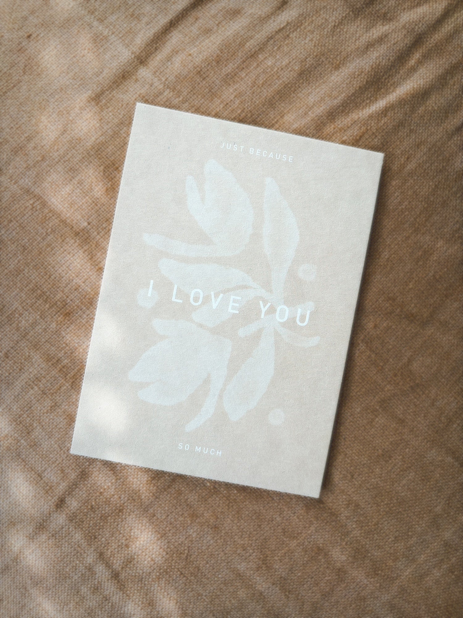 Eco-Pappe Postkarte - Just because -