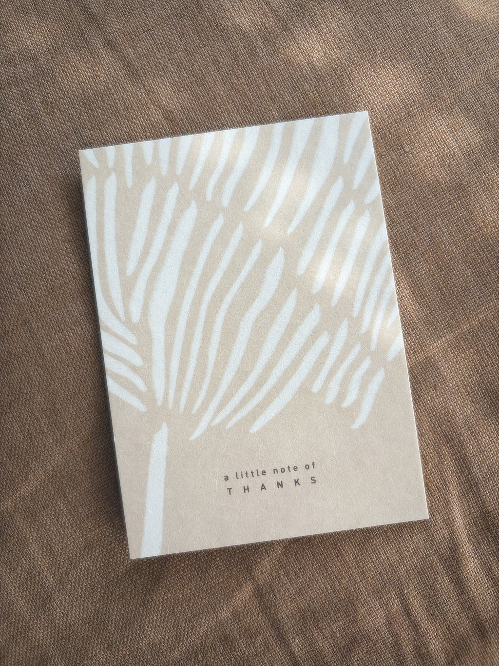 Eco-Pappe Postkarte - A little note -