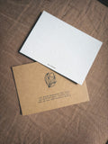 Eco-Pappe Postkarte / the moon reminds you