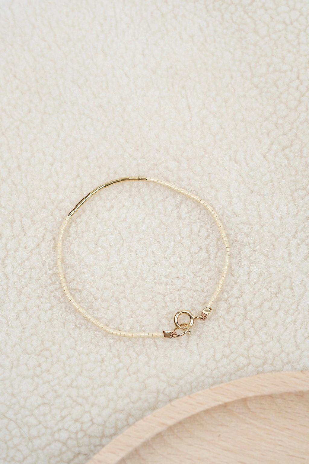 Echtgold Armband SIREN - beige