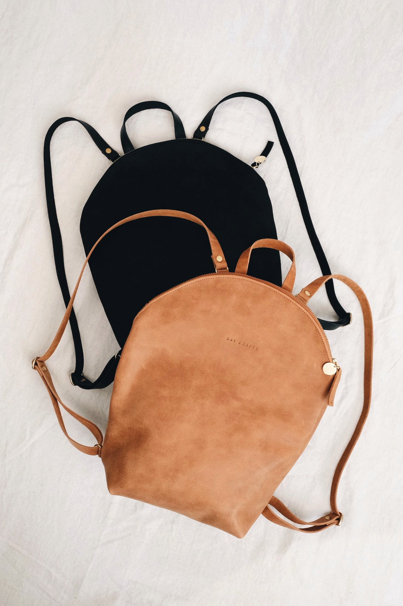 Bioleder Rucksack CURVE - braun