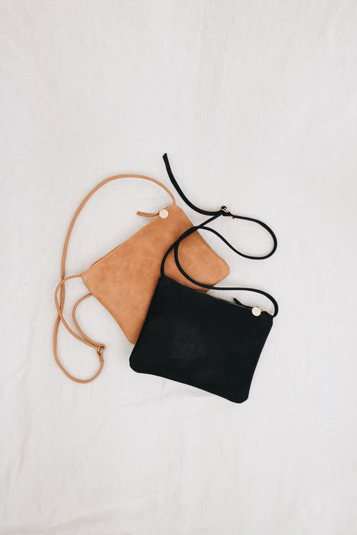 Bioleder Crossbody Bag AVA - schwarz