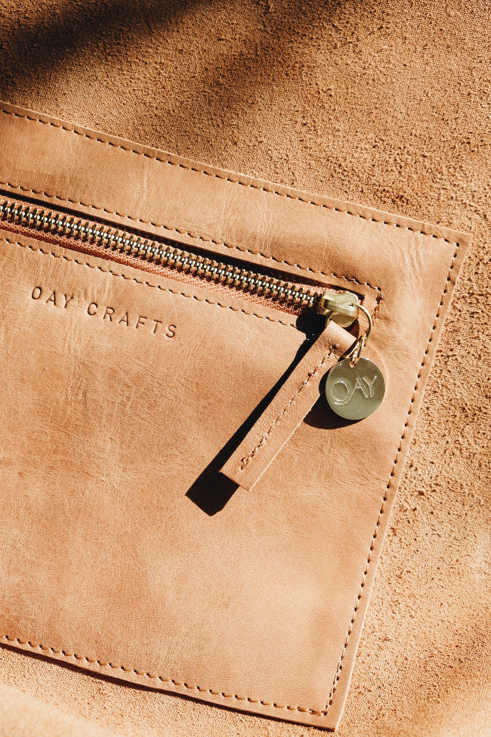 Bioleder Rucksack CURVE - braun