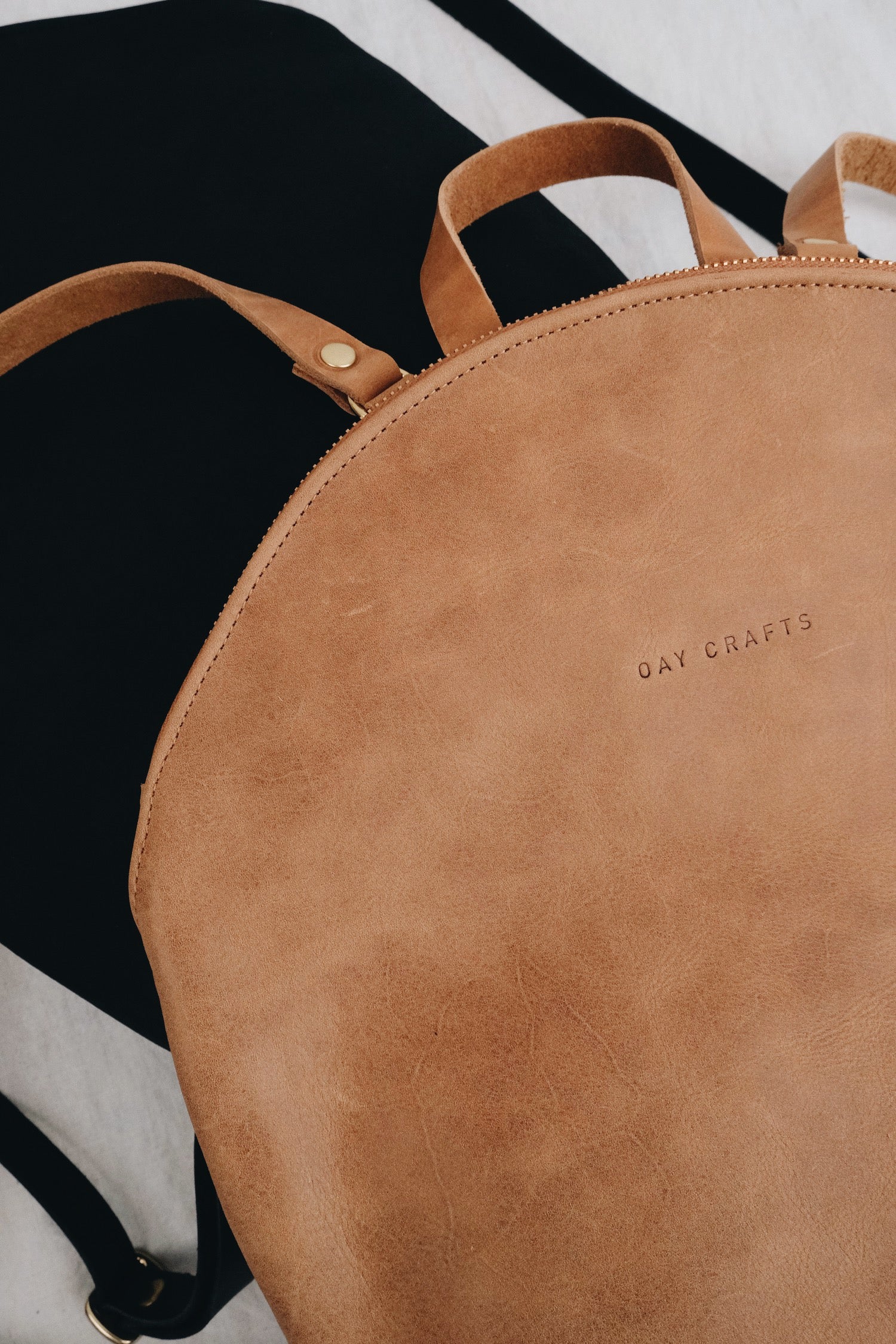 Bioleder Rucksack CURVE - braun