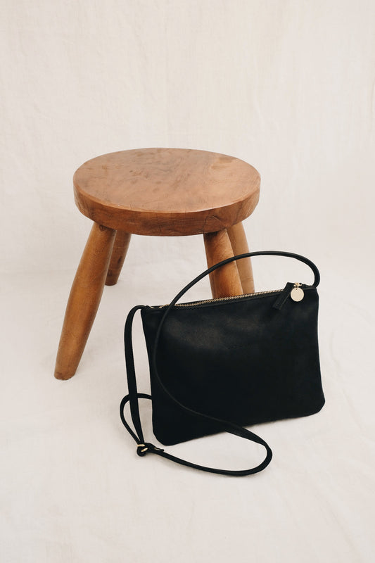Bioleder Crossbody Bag AVA - schwarz