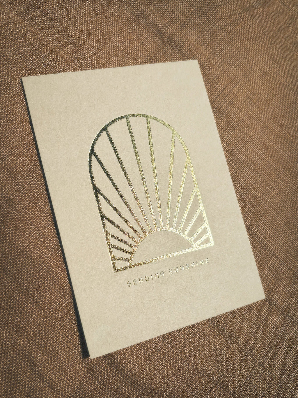 Eco-Pappe Postkarte - sending sunshine -