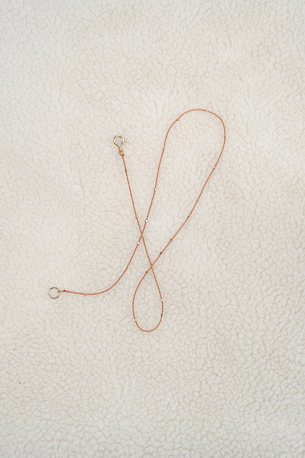 Echtgold Halskette STARDUST - rostorange