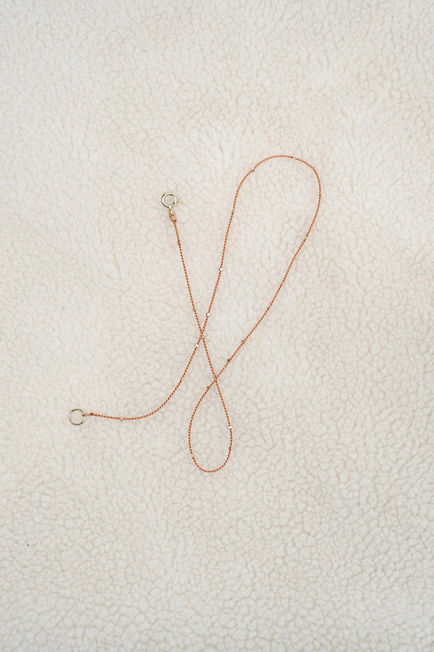 Echtgold Halskette STARDUST - rostorange