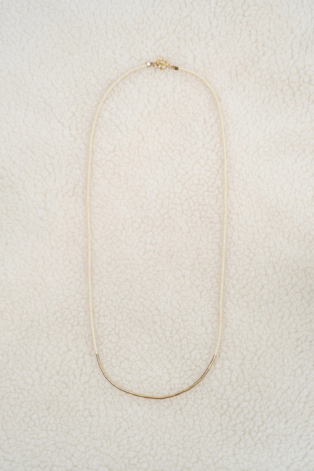 Echtgold Halskette SIREN - beige