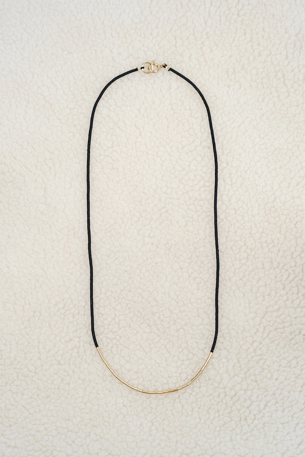 Echtgold Halskette SIREN - schwarz