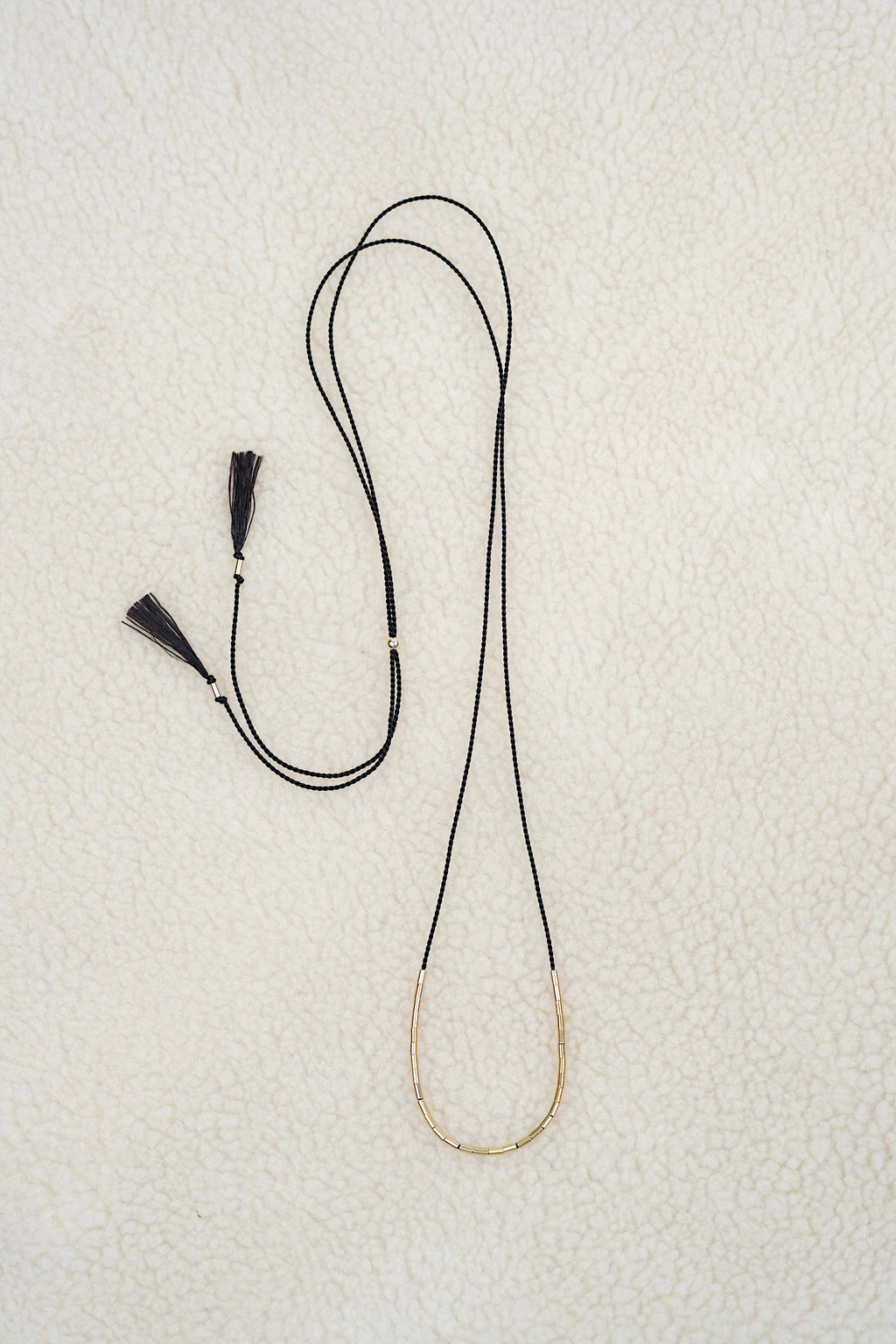 Echtgold Halskette SHIFT - schwarz