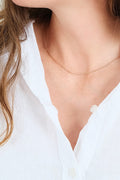 Gold necklace STARDUST - clay