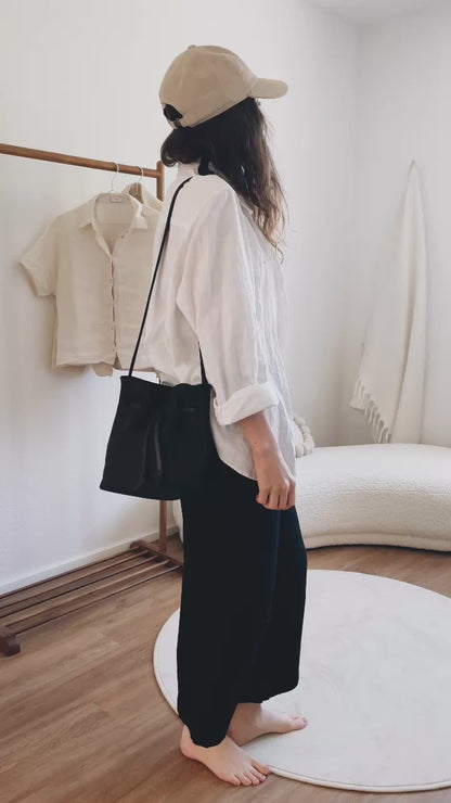 Bucket Bag ULAH aus Naturleder