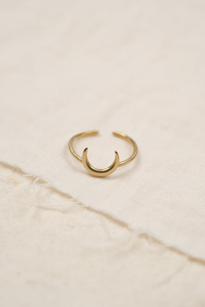 Messing Mond Ring